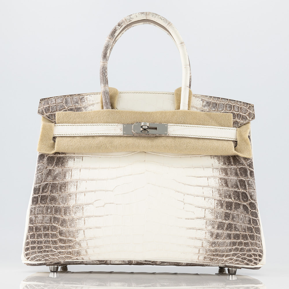 Hermes Blanc Himalayan Crocodile Birkin 30 Handbag — Styleout