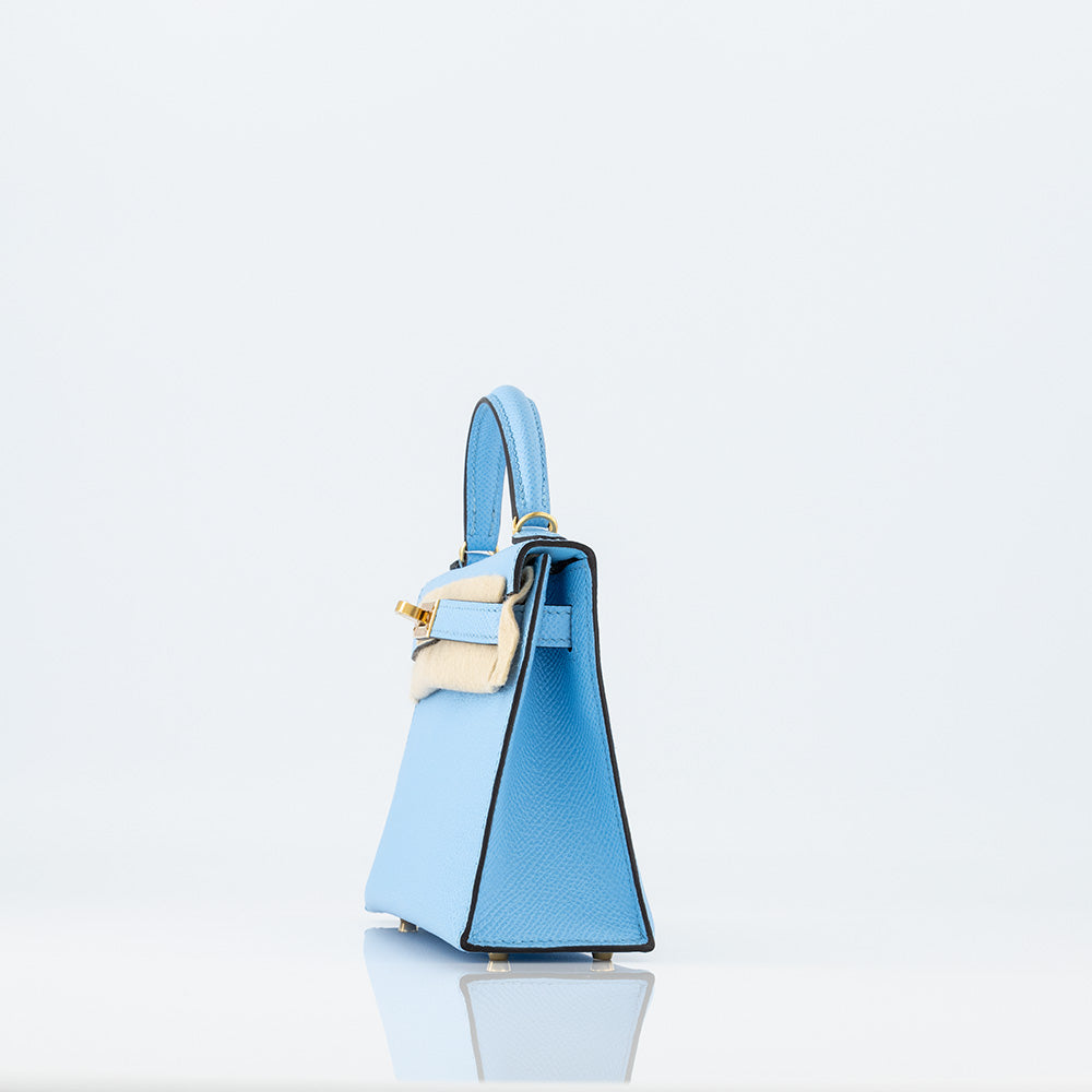 Hermès Bleu Céleste Epsom Mini Kelly 20 Gold Hardware, 2022 Available For  Immediate Sale At Sotheby's