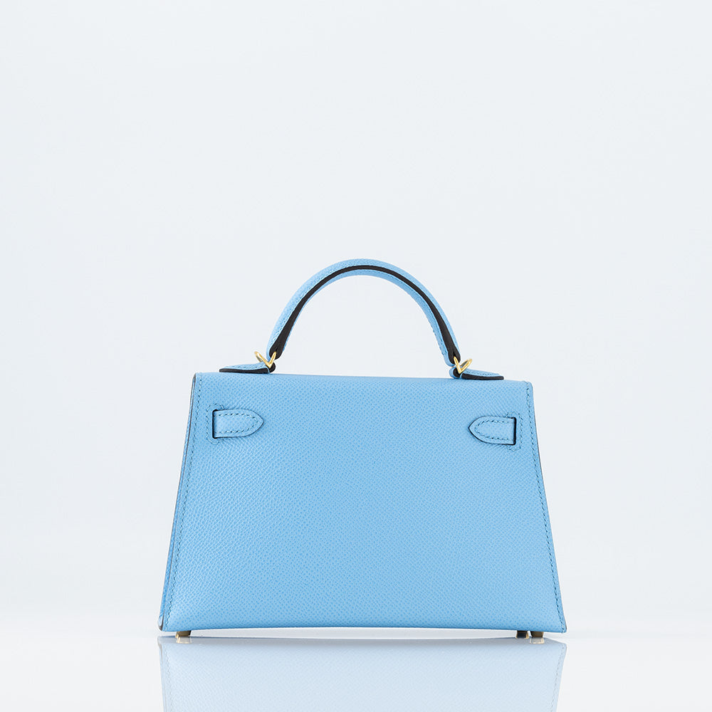 Get your hands on this stunning, limited edition Hermès 20cm Blue Bi Color Mini  Kelly bag – Only Authentics